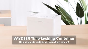 Vaydeer Phone Lock Box, Metal Time Locked Box for Cell Phone, Snacks, Alcohol.