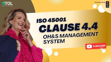 ISO 45001 Clause 4.4 OH&S Management System | Auditor Training Online