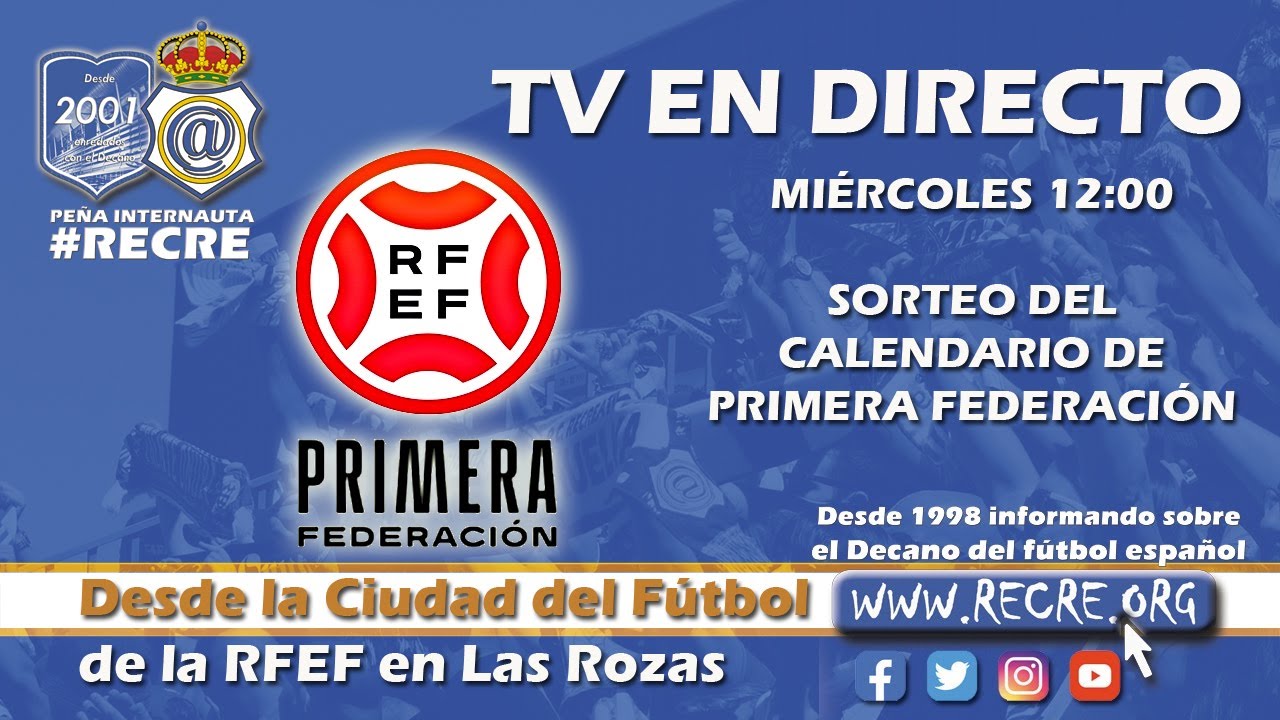 Sorteo del calendario de Primera Federación - YouTube