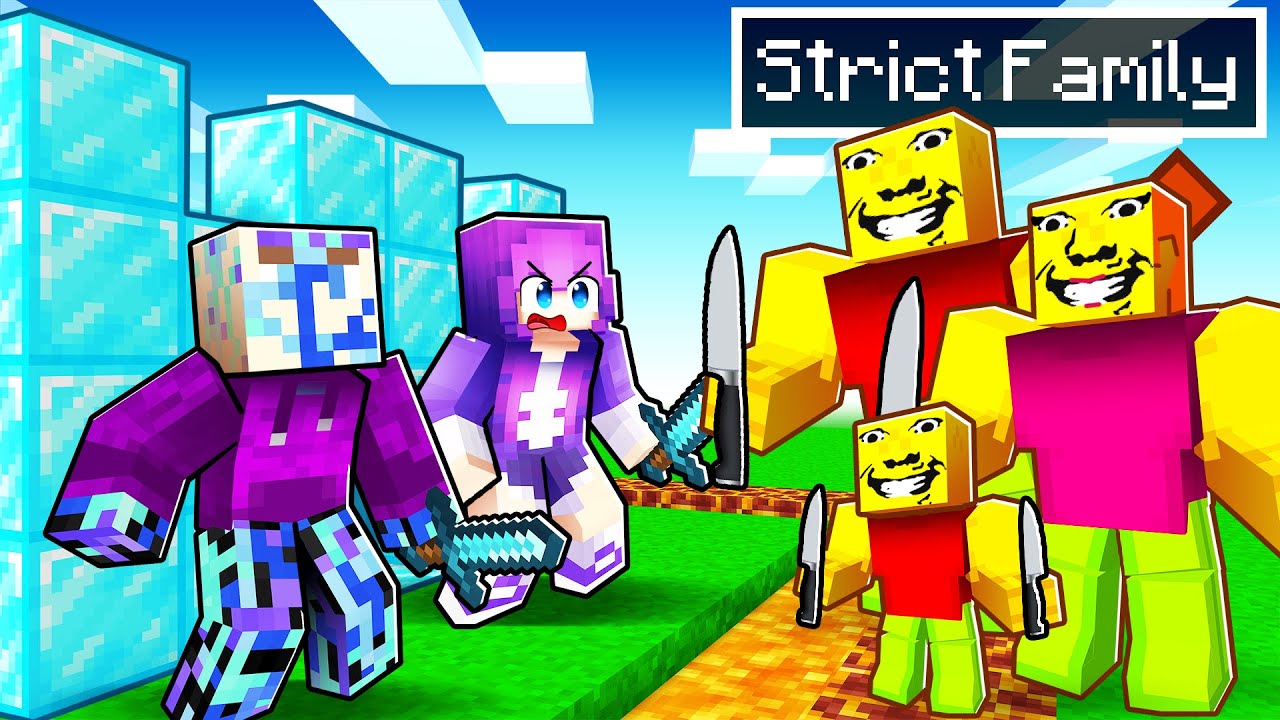 WEIRD STRICT FAMILY vs Most Secure House in Minecraft! - YouTube