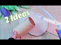 Look at how beautiful the transformation of these used Paper Tubes and cardboard. 2 ideas easy