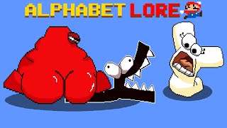 Мульт Alphabet Lore But Fixing Letter If Alphabet Lore has a BIG BUTT Super Sized Game Animation