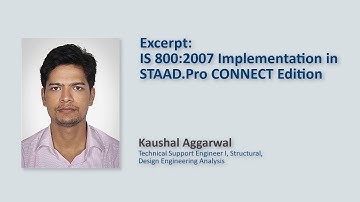 IS 800:2007 implementation in STAAD.Pro CONNECT Edition