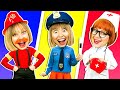 Policemen, Doctor and Firemen Song 🚒 🚓 🚑 | Rescue Team | Coco Froco Kids Songs