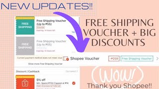 Free Shipping Voucher and Cashback on Shopee- CAN NO LONGER USE TWO VOUCHERS AT THE SAME TIME