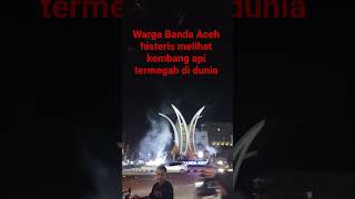 Warga Aceh melihat langsung bagaimana keindahan kembang api termegah di dunia#shorts