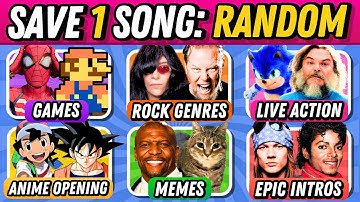Save One Song with Random Rules#5 - Amazing New Rules 🎤🎵 Choose Your Favorite Track | Music Quiz