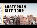 Amsterdam Walk | Best of Amsterdam City Tour | Virtual Guided HD