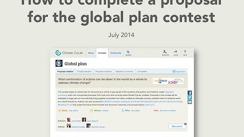 Creating a global plan to address climate change