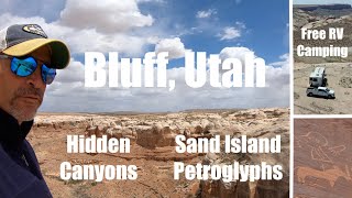 Free RV Camping Near Bluff, Utah | Sand Island Petroglyphs | Hidden Canyons