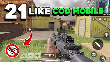21 Best Offline FPS Games Like COD MOBILE 2025 | CALL OF DUTY Mobile OFFLINE