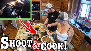 Waterfowl Pit Blind Catch And Cook!!! (Luxury Blind!!)