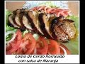 Lomo de cerdo horneado con salsa de naranja, receta increible