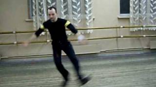 Double salchow off ice