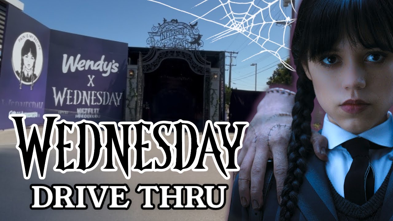 FULL Wednesday x Wendy's Drive Thru Experience | Netflix Wednesday