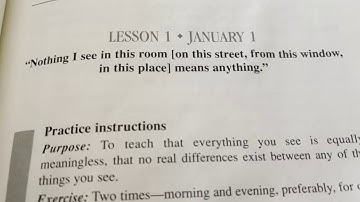 ACIM Commentary Lesson 1 Robert Perry & Allen Watson