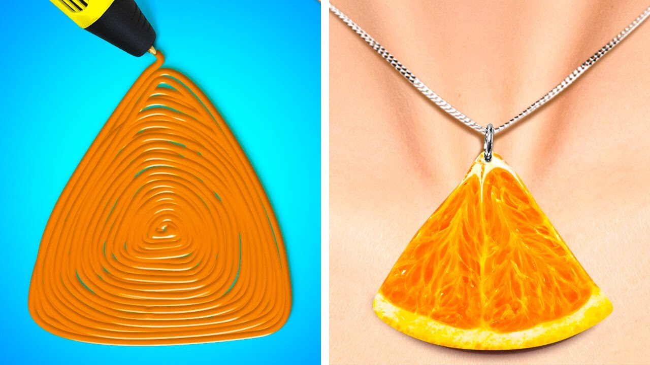 Cute DIY Jewelry Ideas With 3D Pen, Hot Glue And Epoxy Resin - YouTube