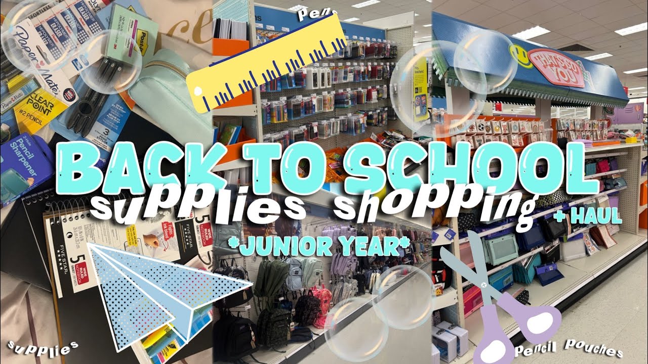 BACK TO SCHOOL SUPPLIES SHOPPING + HAUL 2025 ✎ || supplies shopping, haul, target ,etc