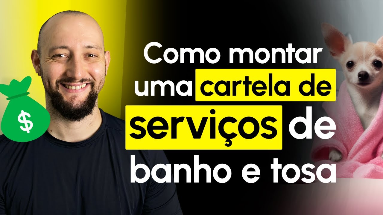 Como montar uma cartela de serviços de banho e tosa - YouTube
