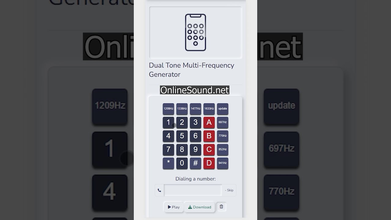 Mobile Cell Phone Dial Simulator. DTMF Signal Generator #phone #lifehacks
