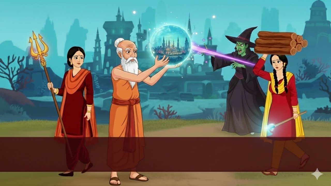 ထင်းခွေသွားရင်းကထူးဆန်းတဲ့ရေအောက်ကမ္ဘာကိုရောက်သွားတဲ့ညီအမ