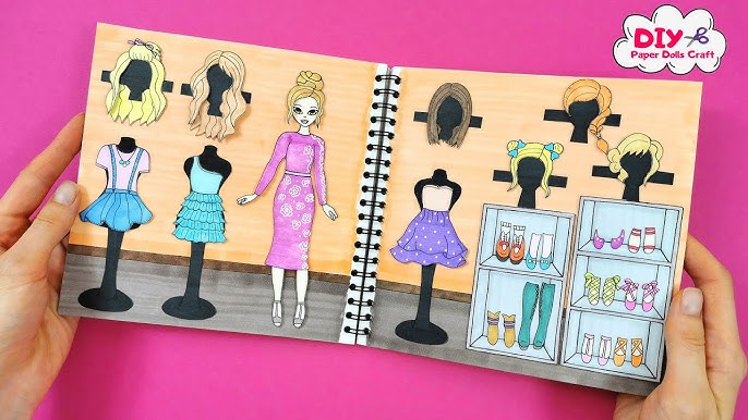 How to make a paper doll - Art for kids 