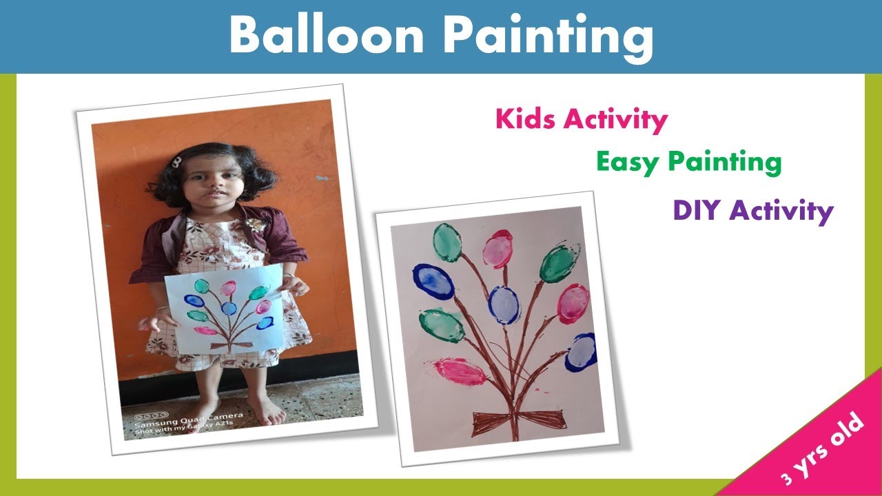 Balloons Painting for Kids || How to Paint Balloons with watercolors ...