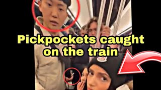 Pickpockets caught on the train