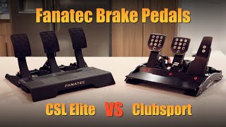 Fanatec Brake Pedal Comparison: CSL Elite vs. Clubsport