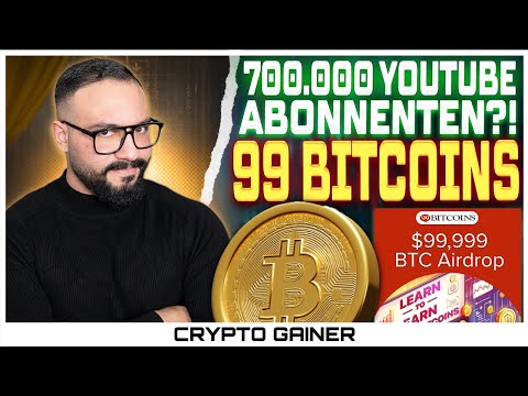 99Bitcoins Presale knackt 1 Mio! YouTube Kanal hat über 700.000 Abonnenten! Wichtige Infos!