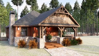 8'x11m (26'x36')Relaxation Journey at the Cottage: Cozy Corners in a Small Town by AVN Studio - House Design 15,465 views 2 months ago 8 minutes, 32 seconds