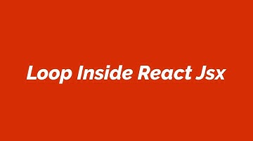 Loop Inside React Jsx
