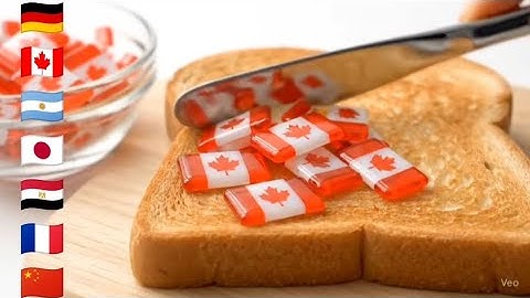 Spreading Glass Flags On Toast AI ASMR Part 9 - Oddly Satisfying