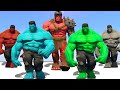 World War Hulk | Blue Hulk & Hulk & Red Hulk & Grey Hulk vs Red Planet Hulk