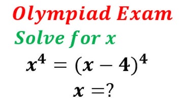 Nice Exponential Equation | Solve for x | Olympiad Math Problem