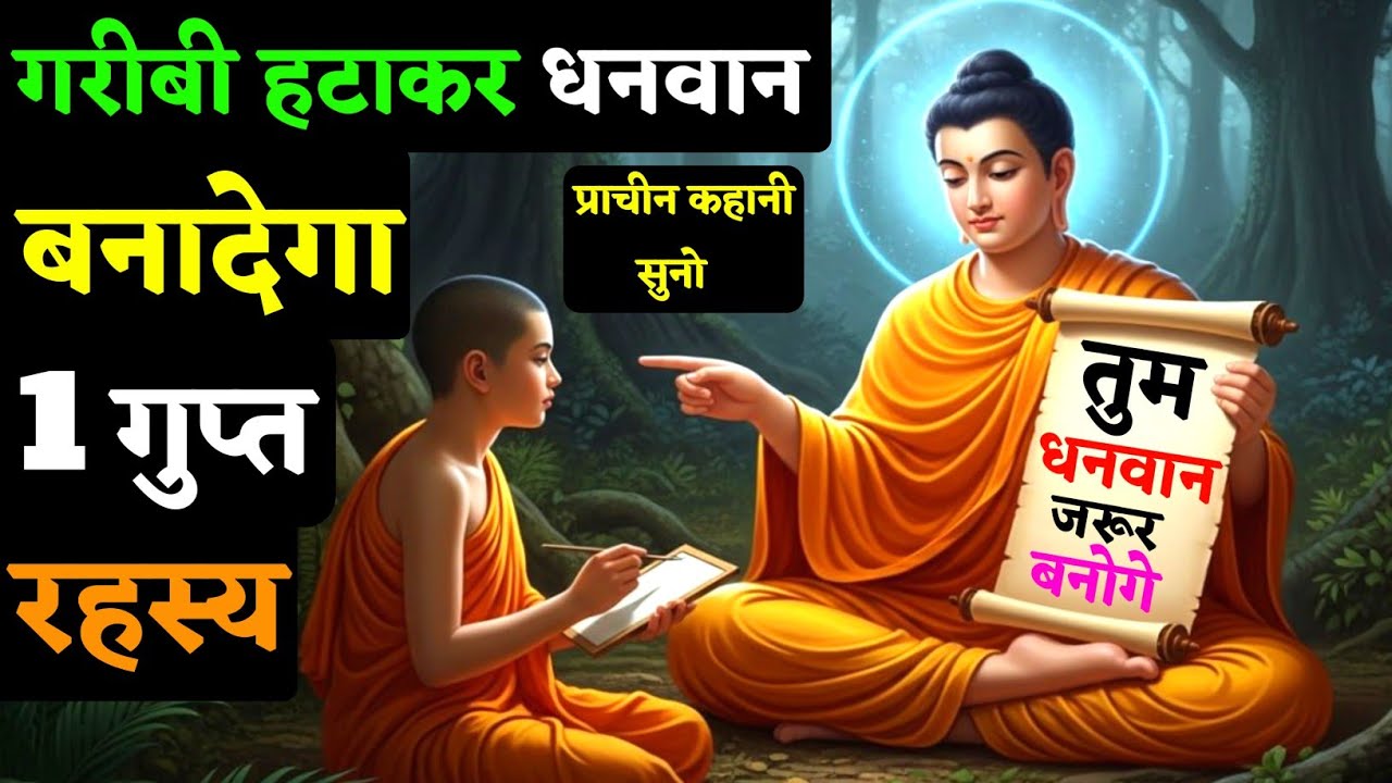 1 गुप्त रहस्य जानलो गरीबी हट जाएगी अमीरी आएगी | Buddha Story On Making Money & Wealth Ancient Secret