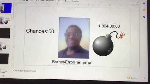 BarneyErrorFan Error (Barney Error 10) (Part 1)