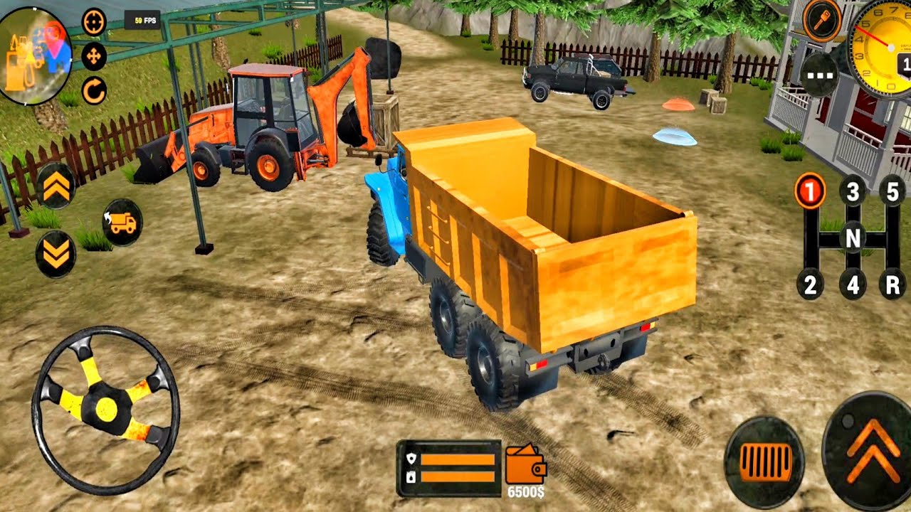 Backhoe Loader JCB Simulator Gameplay - Indian Vehicles JCB Truck Driving - Android Gameplay