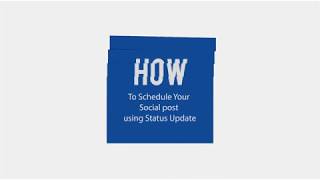 How To Schedule Your Social post using Status Update screenshot 4