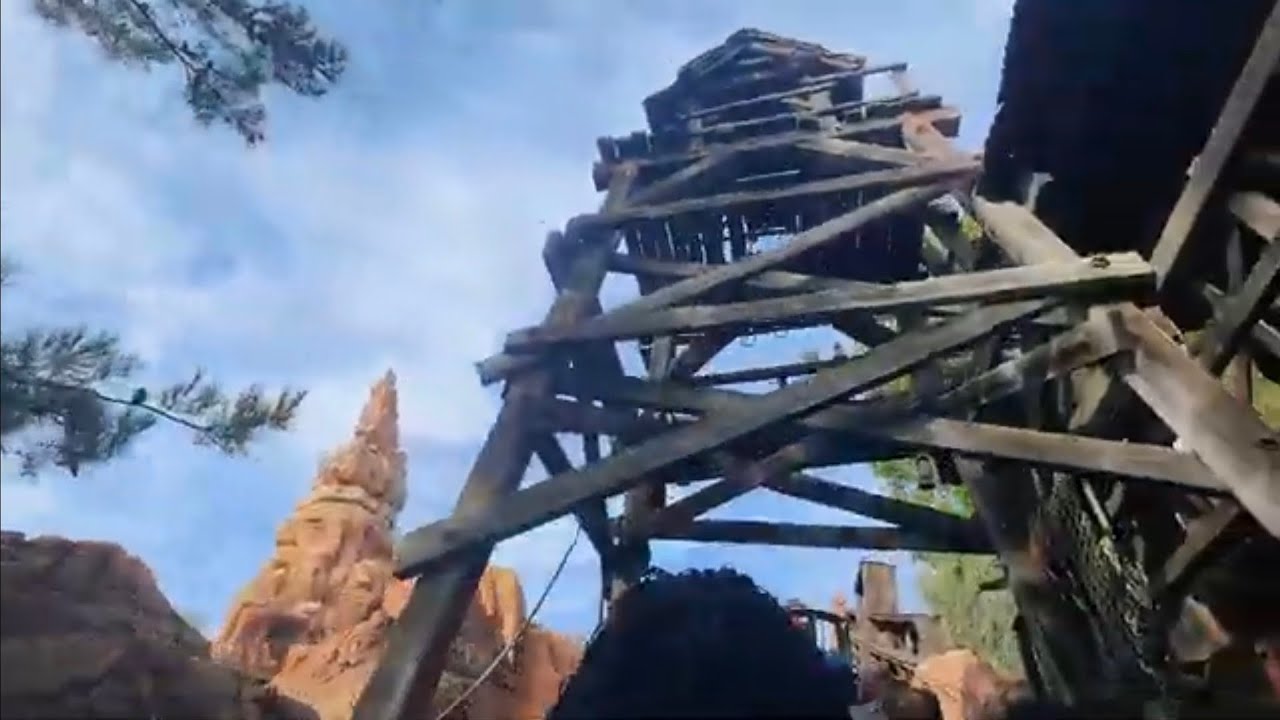 Big Thunder Mountain Railroad ride at Disneyland California USA