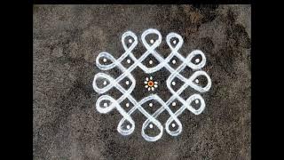 5to3 dots easy chikku  kolam @praveeseasykolam