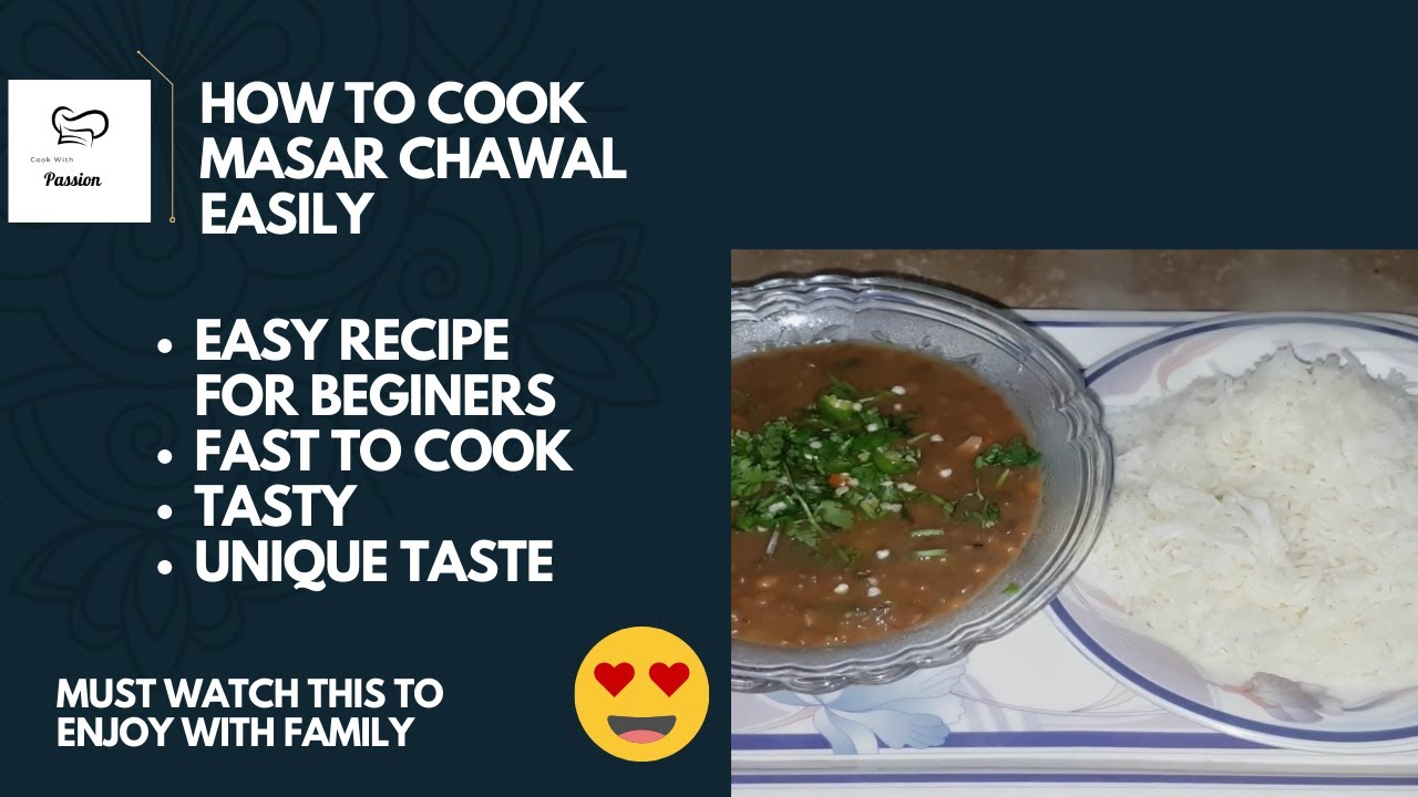 Spicy Masar Chawal Recipe | Sabut Masoor aur Chawal by Cook With ...