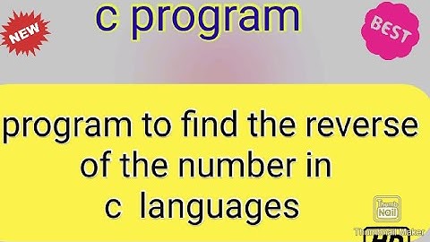 c program to print the reverse of the number by using function in c language | #c program questions