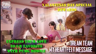 Dream Team To Take Chicken Dinner | PUBG MOBILE VALENTINE'S DAY Special | Free Rewards screenshot 3