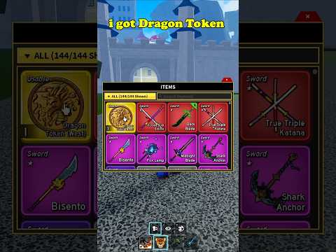 I Got Permanent Dragon Token in blox Fruit #roblox #robloxfruit #dragonfruit #bloxfrut #robloxedit
