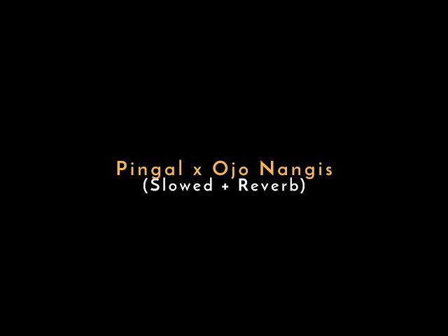 Pingal x Ojo Nangis (Slowed + Reverb) | Expros GM Version class=