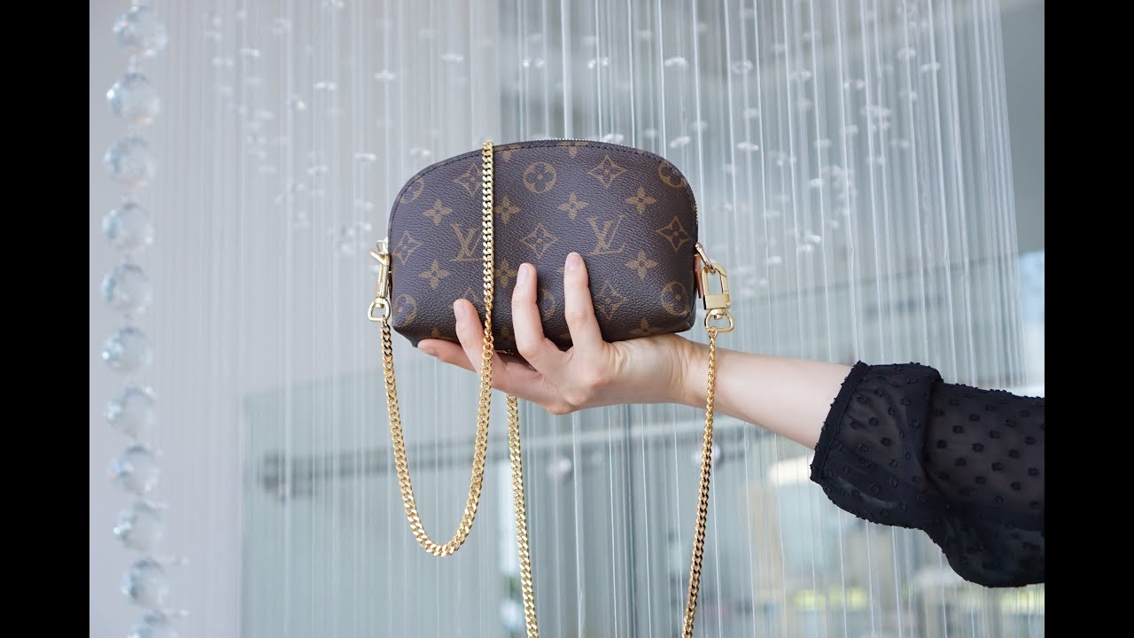 How to Convert Louis Vuitton Cosmetic Pouch into a Crossbody Bag 