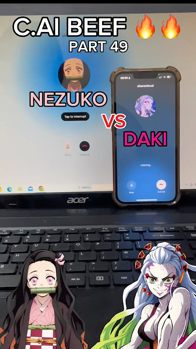 PART 49 | NEZUKO VS DAKI (this was diabolical asf) #characterai #ai