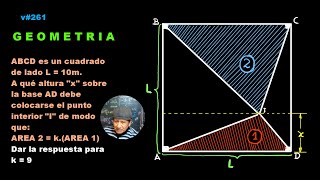 v#261.- GEOMETRIA BASICA - PARA APLICAR EL AREA DE UN TRIANGULO