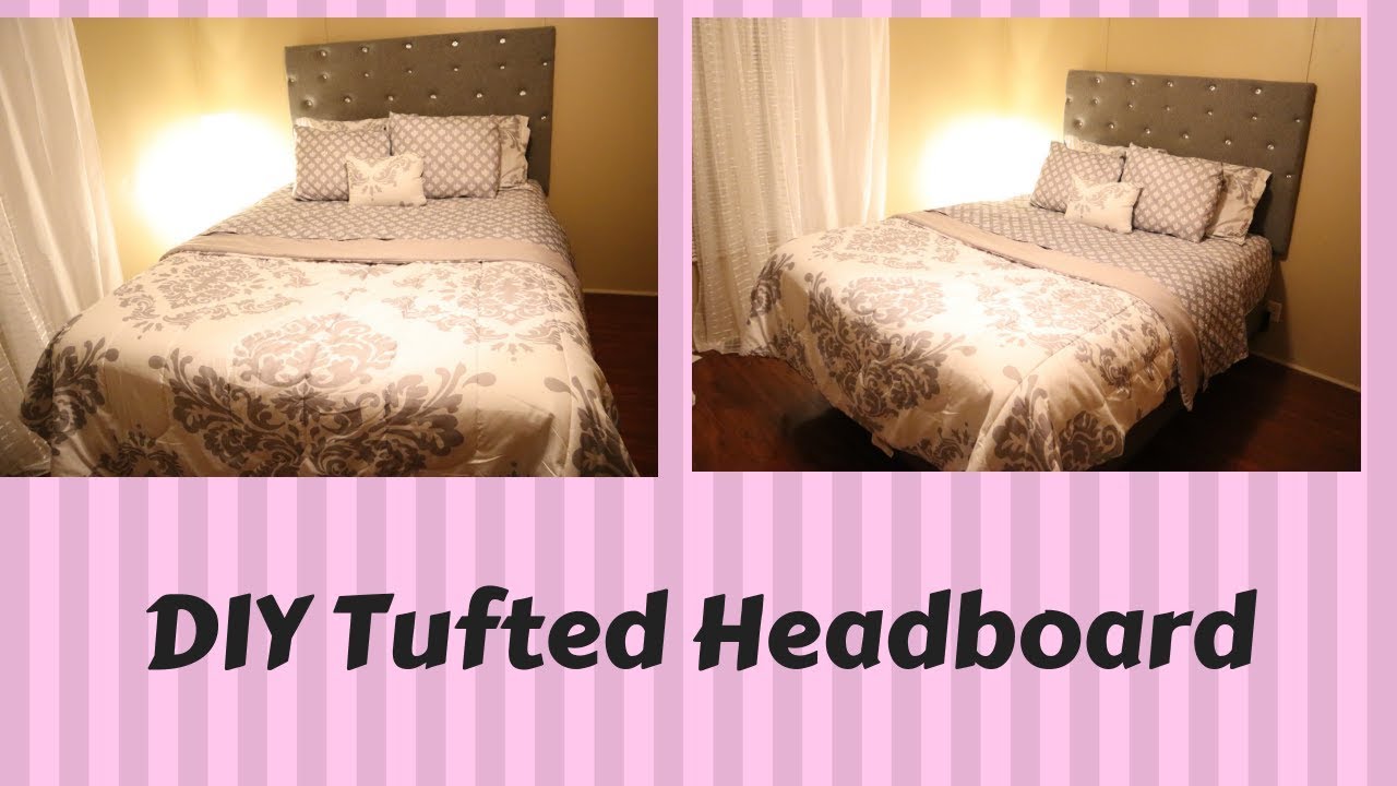 DIY Tufted Headboard// DIY Headboard Ideas YouTube